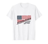 La liberté n'est Pas Libre : Hommage Patriotique aux héros américains T-Shirt, Homme, Blanc, 5XL