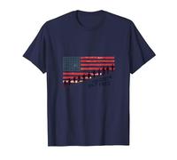 La liberté n'est Pas Libre : Hommage Patriotique aux héros américains T-Shirt, Homme, Bleu Marine, L