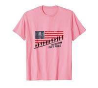 La liberté n'est Pas Libre : Hommage Patriotique aux héros américains T-Shirt, Homme, Rose, M