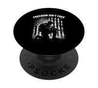 LA LIBERTÉ n'est Pas Libre Le Patriotisme Militaire PopSockets PopGrip Adhésif