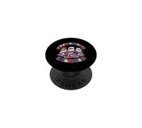 La liberté Patriotique n'est Pas mesurée en kilomètres américains PopSockets PopGrip Adhésif