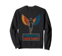La liberté Prend Son envol l'esprit de Course Sweatshirt