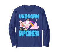 La Licorne Est Mon Super Héros Fantaisie Colorée Manche Longue