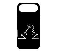 La Linea Yoga Ligne Dessin de Méditation Drôle Design Coque pour iPhone Air