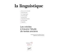 LA LINGUISTIQUE 2025, VOL. 62(2)