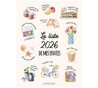 Collectif – La liste de mes envies 2026 – Carnet relié – Larousse