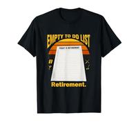 La liste de Choses à Faire Vide Aujourd'hui est drôle de Retraite T-Shirt Graphique avec Valeur