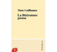 La littérature pense - Marc Guillaume - Descartes Et Cie - broché - Essai