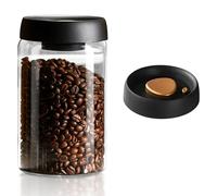 La Llareta 1200ml Bocaux de Stockage en Verre, Bocaux à Café Hermétique, Pot en Verre Borosilicaté, avec Couvercle en ABS, pour Café, Epices, Sucre, Biscuits, Bonbons