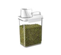 La Llareta Boite Cereales Hermetique pour Riz, Boite a Riz Étanche, Distributeurs de Lessive en Poudre, Stockage pour Haricots, Détergent, avec Tasse à Mesurer, 1800ML