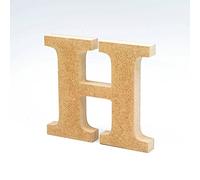 LA LLUNA ALWAYS CREATING Lettres de Bois. Lettres Grands en Bois de 20 cm Haut pour décoration et travaux manuels. Alphabet Complet Disponible (H)