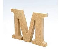 LA LLUNA ALWAYS CREATING Lettres de Bois. Lettres Grands en Bois de 20 cm Haut pour décoration et travaux manuels. Alphabet Complet Disponible (M)