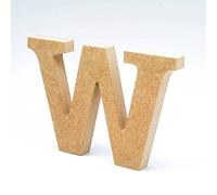LA LLUNA ALWAYS CREATING Lettres de Bois. Lettres Grands en Bois de 20 cm Haut pour décoration et travaux manuels. Alphabet Complet Disponible (W)