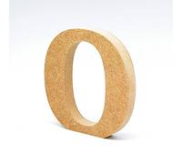 LA LLUNA ALWAYS CREATING Lettres de Bois. Lettres Grands en Bois de 20 cm Haut pour décoration et travaux manuels. Alphabet Complet Disponible (O)