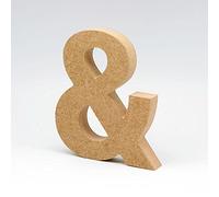 LA LLUNA ALWAYS CREATING Lettres de Bois. Lettres Grands en Bois de 20 cm Haut pour décoration et travaux manuels. Alphabet Complet Disponible (&)