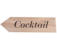La Lluna flèche avec Sticker Cocktail Couleur Noir