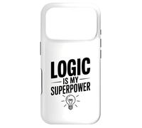 La logique est Mon Super Pouvoir, Intelligent et Ringard Coque pour iPhone 17 Pro