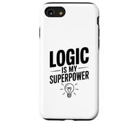La logique est Mon Super Pouvoir, Intelligent et Ringard Coque pour iPhone SE (2020) / 7/8