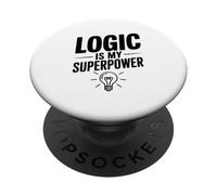 La logique est Mon Super Pouvoir, Intelligent et Ringard PopSockets PopGrip Adhésif