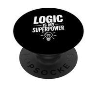 La logique est Mon Super Pouvoir, Intelligent et Ringard PopSockets PopGrip Adhésif