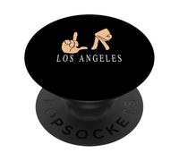 La Los Angeles, Californie, Souvenir Beach City, côte Ouest PopSockets PopGrip Adhésif