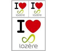 la Lozère (1fois 10cm / 2 fois 5cm) - Sticker/autocollant G