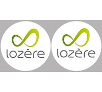 la Lozère (2fois 10cm) - Sticker/autocollant