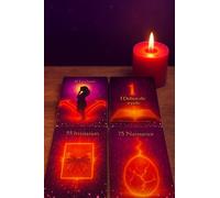 La Lueur du cœur, Oracle divinatoire, Jeu de Cartes Spirituel pour Guidance, Amour et développement Personnel. Pochette Velours avec Logo.