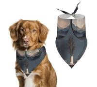 La lumière brille dans la pièce bandana triangulaire pour chien écharpe lavable en polyester bavoirs pour chien mignon bandana pour chiens de taille moyenne et grande taille chiots et chats
