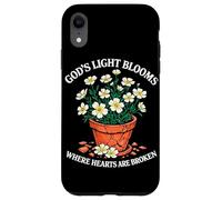 La lumière de Dieu fleurit là où Les cœurs sont brisés Christian Jesus Coque pour iPhone XR