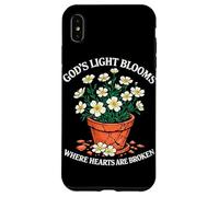 La lumière de Dieu fleurit là où Les cœurs sont brisés Christian Jesus Coque pour iPhone XS Max