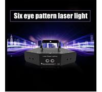 La lumière laser 6 yeux scannant le laser allume l'étape polychrome d'effet de ligne de lumière laser DMX512 RGB