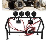 La lumière LED de la cage de rouleau RC Sustvita RC pour 1/10 RC Crawler Roll Cage Scx10 Axial Car Model Accessoire Améliore l'apparence et ajoute une structure robuste