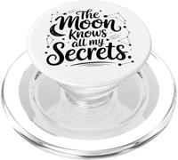 La Lune connaît Tous Mes Secrets Celestial Vibes PopSockets PopGrip pour MagSafe