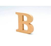 La Lune Lettre en bois MDF de 12 cm de hauteur Idéal pour la décoration et les travaux manuels Alphabet complet disponible B