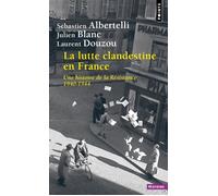La Lutte clandestine en France Une histoire de la Résistance 1940-1944 - Sébastien Albertelli - Points - Poche - Essai