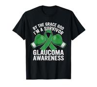 La lutte contre le glaucome par le Dieu de la grâce ruban de boxe vert T-Shirt