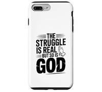 La Lutte est réelle, mais Dieu l'inspire Aussi Coque pour iPhone 7 Plus/8 Plus