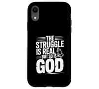 La Lutte est réelle, mais Dieu l'inspire Aussi Coque pour iPhone XR