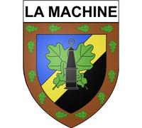 La Machine 58 ville Stickers blason autocollant adhésif - Taille : 12 cm
