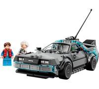 LEGO Speed Champions La Machine à Remonter Le Temps de Retour vers Le Futur - Jouet Voiture - Maquette avec Minifigurines de Doc Brown & Marty McFly - Cadeau pour Garçon, Fille & Fans dès 9 Ans 77256
