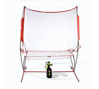 La Machine de Lancer de Tennis et Le Filet de Rebond(12lb) pour débutants/Enfants/entraîneurs de Tous Niveaux et âges,AutoPratique du Tennis à la Maison et à l'extérieur,AC/Batterie&Câble USB