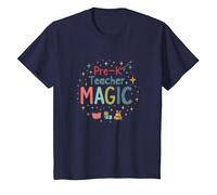 La Magie de l'enseignant préscolaire : Inspiration étincelante en Classe T-Shirt, Enfant, Bleu Marine, 3 Ans