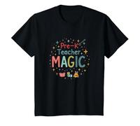 La Magie de l'enseignant préscolaire : Inspiration étincelante en Classe T-Shirt, Enfant, Noir, 12 Ans
