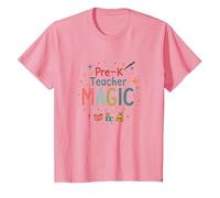 La Magie de l'enseignant préscolaire : Inspiration étincelante en Classe T-Shirt, Enfant, Rose, 6 Ans