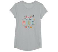 La Magie de l'enseignant préscolaire : Inspiration étincelante en Classe T-Shirt, Fille, Gris Chiné, XS