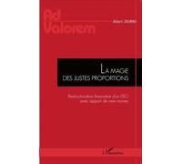 La magie des justes proportions Restructuration financière d'un LBO avec apport de new money - Albert Journo - L'harmattan - broché - Etude