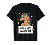 La Magie Licorne Carmel Pride Non Binaire n'a Pas de pronoms de Genre T-Shirt