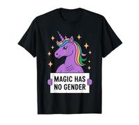 La Magie Violette Licorne Non Binaire Pride n'a Pas de pronoms de Genre T-Shirt