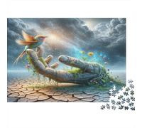 La Main guérisseuse de la Nature Puzzle 1000 Pièces Papier recyclé pour Adultes Puzzle pour Adultes Jeu Familial Stimulant Excellente idée Cadeau pour la Relaxation et la créativité 52x38cm/1000pcs